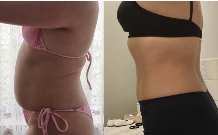 Antes y después · perfil más firme